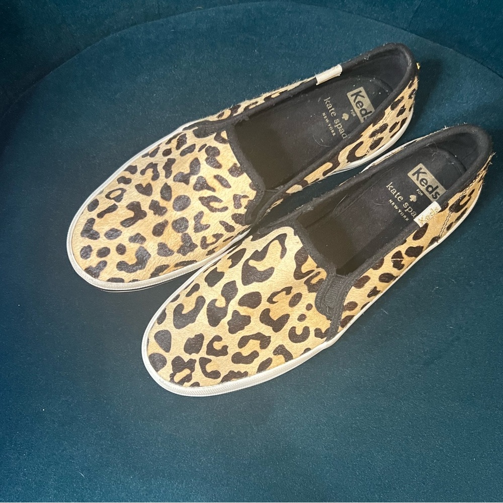 COPY - Keds for Kate Spade slip on leopard print slip on shoes! Size 6.5.